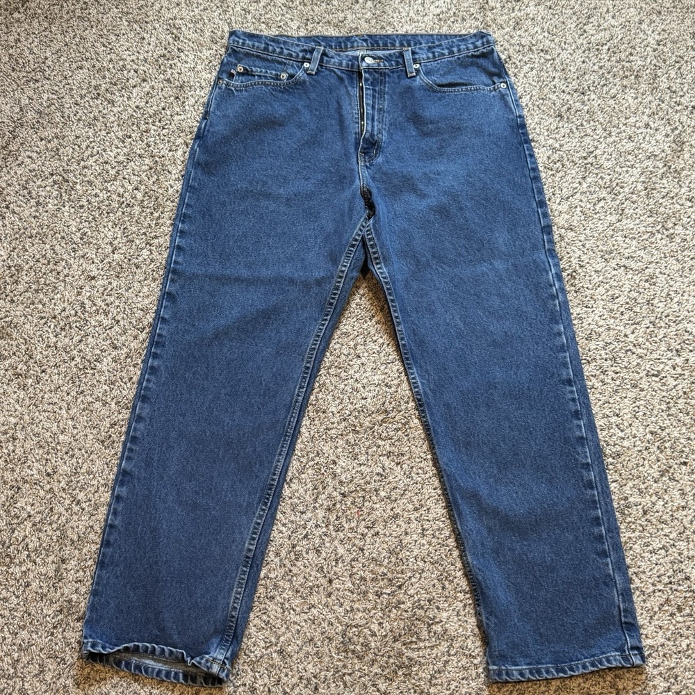 Vintage Polo Ralph Lauren Relaxed Fit Jeans Blue Denim 36x30 90s Baggy Y2K